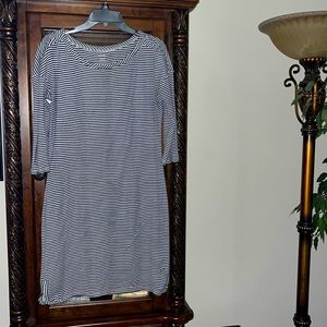 ANA blue and white stripe dress. Size L